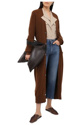 Женский кашемировый кардиган EXTREME CASHMERE коричневого цвета по цене 72050 руб., арт. 125/C0C0 | Фото 2 Женский кашемировый кардиган EXTREME CASHMERE коричневого цвета, арт. 125/C0C0 | Фото 2