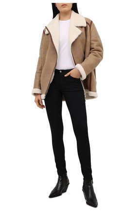 Женская дубленка ISABEL MARANT ETOILE бежевого цвета по цене 216500 руб., арт. MA0838-20A013E/AZARE | Фото 2 Женская дубленка ISABEL MARANT ETOILE бежевого цвета, арт. MA0838-20A013E/AZARE | Фото 2