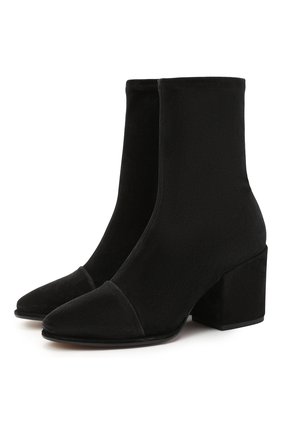 Женские замшевые ботильоны DRIES VAN NOTEN черного цвета по цене 58150 руб., арт. WW202/068/H70/QU132 | Фото 1 Женские замшевые ботильоны DRIES VAN NOTEN черного цвета, арт. WW202/068/H70/QU132 | Фото 1