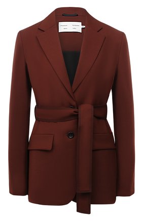 Женский жакет PROENZA SCHOULER WHITE LABEL коричневого цвета по цене 39950 руб., арт. WL2042014-AY120 | Фото 1 Женский жакет PROENZA SCHOULER WHITE LABEL коричневого цвета, арт. WL2042014-AY120 | Фото 1