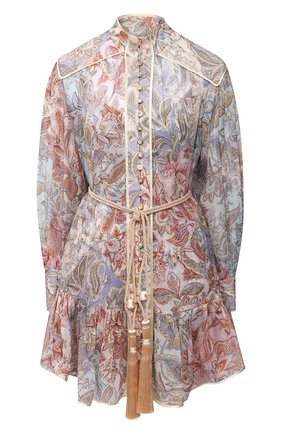 Женское шелковое платье ZIMMERMANN разноцветного цвета по цене 73600 руб., арт. 9182DLKY | Фото 1 Женское шелковое платье ZIMMERMANN разноцветного цвета, арт. 9182DLKY | Фото 1