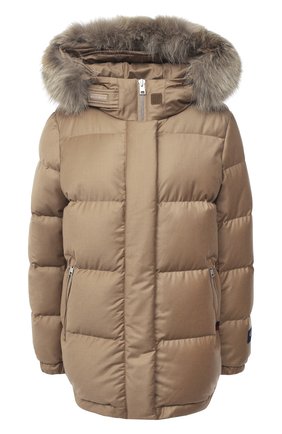 Женский пуховик WOOLRICH коричневого цвета по цене 137000 руб., арт. CFWW0U0353FR/UT2490 | Фото 1 Женский пуховик WOOLRICH коричневого цвета, арт. CFWW0U0353FR/UT2490 | Фото 1