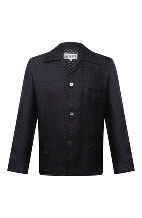 Мужская шелковая рубашка MAISON MARGIELA синего цвета по цене 77350 руб., арт. S30DL0479/S53343 | Фото 1 Мужская шелковая рубашка MAISON MARGIELA синего цвета, арт. S30DL0479/S53343 | Фото 1