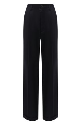 Женские брюки MAISON MARGIELA темно-синего цвета по цене 62150 руб., арт. S29KA0353/S52159 | Фото 1 Женские брюки MAISON MARGIELA темно-синего цвета, арт. S29KA0353/S52159 | Фото 1