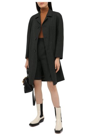 Женское шерстяное пальто MAISON MARGIELA темно-зеленого цвета по цене 196000 руб., арт. S29AA0256/S53407 | Фото 2 Женское шерстяное пальто MAISON MARGIELA темно-зеленого цвета, арт. S29AA0256/S53407 | Фото 2