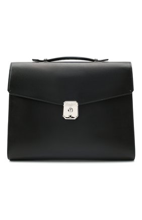Мужской кожаный портфель SANTONI темно-синего цвета по цене 133000 руб., арт. UFBBA1992F0-AVVDU59 | Фото 1 Мужской кожаный портфель SANTONI темно-синего цвета, арт. UFBBA1992F0-AVVDU59 | Фото 1