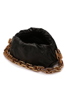 Женская сумка chain pouch BOTTEGA VENETA черного цвета, арт. 620230/VCP40 | Фото 5 (Сумки-технические: Сумки top-handle; Размер: medium; Материал: Натуральная кожа; Региональные ограничения белый список (Axapta Mercury): RU)