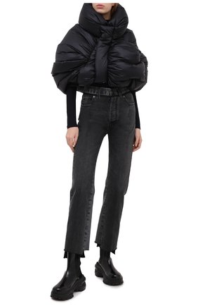 Женский пуховик RICK OWENS черного цвета по цене 95550 руб., арт. MW20F0001/C0594 | Фото 2 Женский пуховик RICK OWENS черного цвета, арт. MW20F0001/C0594 | Фото 2