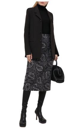 Женская шерстяная юбка FENDI серого цвета по цене 154000 руб., арт. FQ7178 AD9I | Фото 2 Женская шерстяная юбка FENDI серого цвета, арт. FQ7178 AD9I | Фото 2