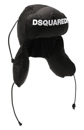 Мужская пуховая шапка-ушанка DSQUARED2 черного цвета по цене 34250 руб., арт. HAW0030 11703549 | Фото 1 Мужская пуховая шапка-ушанка DSQUARED2 черного цвета, арт. HAW0030 11703549 | Фото 1