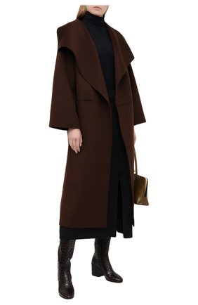 Женские кожаные сапоги DRIES VAN NOTEN темно-коричневого цвета по цене 74250 руб., арт. WW202/021/H70/QU300 | Фото 2 Женские кожаные сапоги DRIES VAN NOTEN темно-коричневого цвета, арт. WW202/021/H70/QU300 | Фото 2