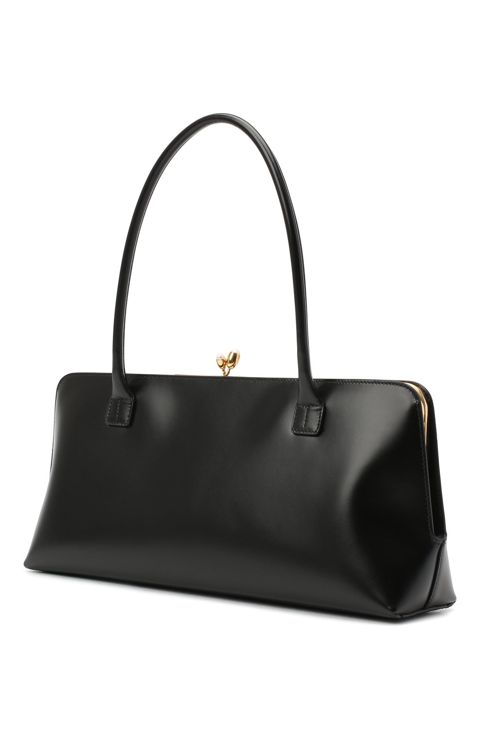 Женская сумка goji JIL SANDER черного цвета, арт. JSWR852461-WRB00080N | Фото 3 (Сумки-технические: Сумки top-handle; Материал: Натуральная кожа; Размер: large)