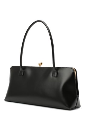 Женская сумка goji JIL SANDER черного цвета по цене 136500 руб., арт. JSWR852461-WRB00080N | Фото 3 Женская сумка goji JIL SANDER черного цвета, арт. JSWR852461-WRB00080N | Фото 3 (Сумки-технические: Сумки top-handle; Материал: Натуральная кожа; Размер: large)