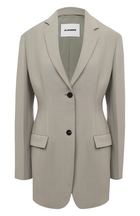 Женский шерстяной жакет JIL SANDER зеленого цвета по цене 212500 руб., арт. JSWR135310-WR201100 | Фото 1 Женский шерстяной жакет JIL SANDER зеленого цвета, арт. JSWR135310-WR201100 | Фото 1