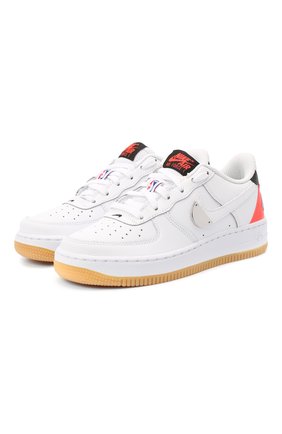 Детские кроссовки nike air force 1 lv8 1 NIKE белого цвета по цене 5650 руб., арт. CT3842-101 | Фото 1 Детские кроссовки nike air force 1 lv8 1 NIKE белого цвета, арт. CT3842-101 | Фото 1