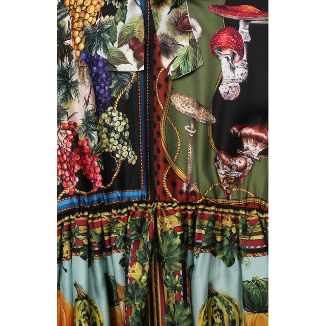 Шелковое платье Dolce & Gabbana L52D03/G7XJK/8-14 Фото 3