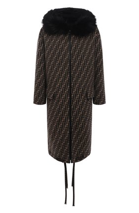 Женская шерстяная парка FENDI коричневого цвета по цене 435500 руб., арт. FF8581 A5HD | Фото 1 Женская шерстяная парка FENDI коричневого цвета, арт. FF8581 A5HD | Фото 1