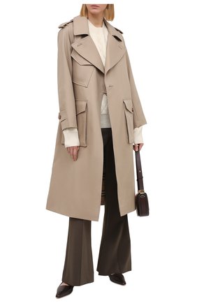 Женский хлопковый плащ BURBERRY бежевого цвета по цене 199000 руб., арт. 8033607 | Фото 2 Женский хлопковый плащ BURBERRY бежевого цвета, арт. 8033607 | Фото 2