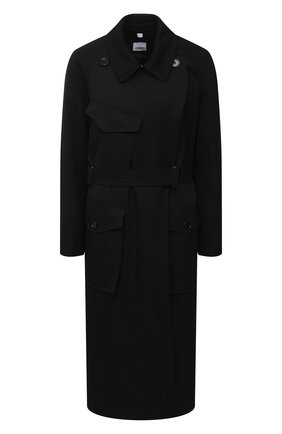 Женский плащ BURBERRY черного цвета по цене 184000 руб., арт. 8032630 | Фото 1 Женский плащ BURBERRY черного цвета, арт. 8032630 | Фото 1