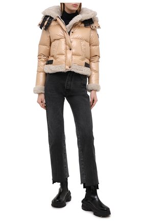 Женская пуховая куртка SAM коричневого цвета по цене 122500 руб., арт. XW0229NDX | Фото 2 Женская пуховая куртка SAM коричневого цвета, арт. XW0229NDX | Фото 2