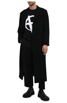 Мужской шерстяное пальто YOHJI YAMAMOTO черного цвета по цене 312000 руб., арт. HR-J48-144 | Фото 2 Мужской шерстяное пальто YOHJI YAMAMOTO черного цвета, арт. HR-J48-144 | Фото 2