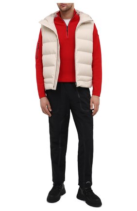 Мужской шерстяной джемпер CANADA GOOSE красного цвета по цене 41950 руб., арт. 7013M | Фото 2 Мужской шерстяной джемпер CANADA GOOSE красного цвета, арт. 7013M | Фото 2