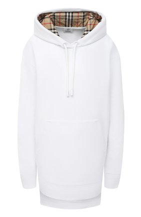 Женский хлопковое худи BURBERRY белого цвета по цене 76300 руб., арт. 8035860 | Фото 1 Женский хлопковое худи BURBERRY белого цвета, арт. 8035860 | Фото 1
