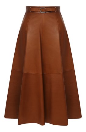 Женская кожаная юбка RALPH LAUREN коричневого цвета по цене 363500 руб., арт. 290815539 | Фото 1 Женская кожаная юбка RALPH LAUREN коричневого цвета, арт. 290815539 | Фото 1 (Длина Ж (юбки, платья, шорты): Миди; Материал подклада: Купро; Женское Кросс-КТ: Юбка-одежда; Стили: Кэжуэл; Материал внешний: Натуральная кожа)