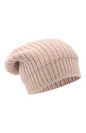 Женская шапка из смеси кашемира и шелка BRUNELLO CUCINELLI розового цвета, арт. M32373999 | Фото 1 (Материал: Кашемир, Шерсть, Текстиль)