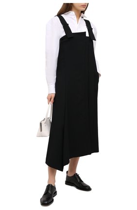 Женское шерстяное платье YOHJI YAMAMOTO черного цвета по цене 116500 руб., арт. NR-D07-100 | Фото 2 Женское шерстяное платье YOHJI YAMAMOTO черного цвета, арт. NR-D07-100 | Фото 2