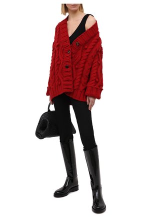 Женский шерстяной кардиган DOLCE & GABBANA красного цвета по цене 247000 руб., арт. FXC15T/JBME1 | Фото 2 Женский шерстяной кардиган DOLCE & GABBANA красного цвета, арт. FXC15T/JBME1 | Фото 2