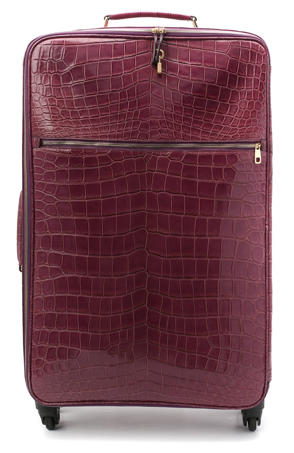 Женский чемодан sicily из кожи крокодила DOLCE & GABBANA фиолетового цвета, арт. BB5835/A2F64 | Фото 1 (Материал: Экзотическая кожа; Размер: large; Ограничения доставки: oversized)