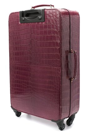 Женский чемодан sicily из кожи крокодила DOLCE & GABBANA фиолетового цвета, арт. BB5835/A2F64 | Фото 3 (Материал: Экзотическая кожа; Размер: large; Ограничения доставки: oversized)