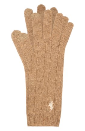Женские перчатки из шерсти и кашемира POLO RALPH LAUREN бежевого цвета по цене 7950 руб., арт. 455823611 | Фото 1 Женские перчатки из шерсти и кашемира POLO RALPH LAUREN бежевого цвета, арт. 455823611 | Фото 1 (Материал: Текстиль, Шерсть)