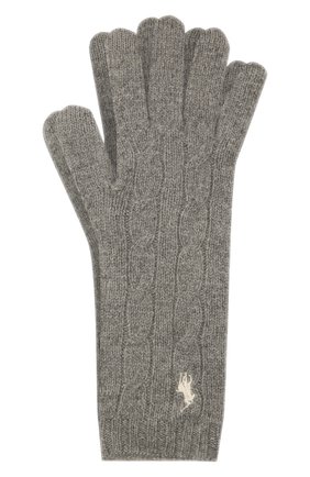 Женские перчатки из шерсти и кашемира POLO RALPH LAUREN серого цвета по цене 7950 руб., арт. 455823611 | Фото 1 Женские перчатки из шерсти и кашемира POLO RALPH LAUREN серого цвета, арт. 455823611 | Фото 1