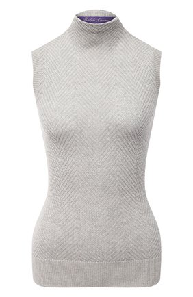 Женский топ из кашемира и вискозы RALPH LAUREN серого цвета по цене 111000 руб., арт. 290817717 | Фото 1 Женский топ из кашемира и вискозы RALPH LAUREN серого цвета, арт. 290817717 | Фото 1