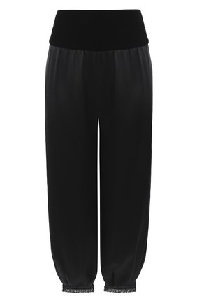 Женские шелковые брюки GIORGIO ARMANI черного цвета по цене 194000 руб., арт. 0WHPP0FU/T001Y | Фото 1 Женские шелковые брюки GIORGIO ARMANI черного цвета, арт. 0WHPP0FU/T001Y | Фото 1