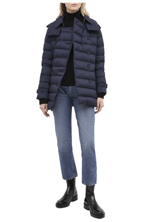 Женский пуховая куртка BURBERRY темно-синего цвета по цене 78600 руб., арт. 8033453 | Фото 2 Женский пуховая куртка BURBERRY темно-синего цвета, арт. 8033453 | Фото 2