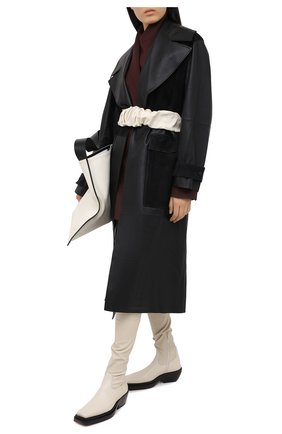 Женский кожаный пояс JIL SANDER кремвого цвета по цене 59500 руб., арт. JSPR800056-WRS01016 | Фото 2 Женский кожаный пояс JIL SANDER кремвого цвета, арт. JSPR800056-WRS01016 | Фото 2