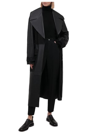 Женские шерстяные брюки LANVIN черного цвета по цене 79950 руб., арт. RW-TR532U-4576-H20 | Фото 2 Женские шерстяные брюки LANVIN черного цвета, арт. RW-TR532U-4576-H20 | Фото 2