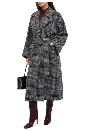 Женское шерстяное пальто DOLCE & GABBANA серого цвета по цене 348000 руб., арт. F0AK3T/FQMGU | Фото 2 Женское шерстяное пальто DOLCE & GABBANA серого цвета, арт. F0AK3T/FQMGU | Фото 2