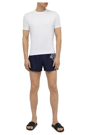 Детского плавки-шорты VERSACE темно-синего цвета по цене 25100 руб., арт. ABU13005/A232415 | Фото 2 Детского плавки-шорты VERSACE темно-синего цвета, арт. ABU13005/A232415 | Фото 2