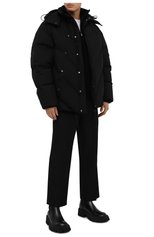 Мужская пуховая куртка BOTTEGA VENETA черного цвета, арт. 639575/V08W0 | Фото 2 (Кросс-КТ: Куртка, Пуховик; Мужское Кросс-КТ: пуховик-короткий, Пуховик-верхняя одежда, Верхняя одежда; Рукава: Длинные; Длина (верхняя одежда): До середины бедра; Региональные ограничения белый список (Axapta Mercury): RU; Материал внешний: Хлопок; Стили: Минимализм; Материал утеплителя: Пух и перо; Материал подклада: Хлопок)