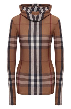 Женская пуловер с капюшоном BURBERRY коричневого цвета по цене 39500 руб., арт. 8036056 | Фото 1 Женская пуловер с капюшоном BURBERRY коричневого цвета, арт. 8036056 | Фото 1