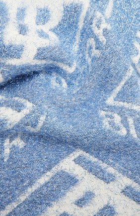 Мужские шарф BURBERRY голубого цвета по цене 24900 руб., арт. 8034394 | Фото 2 Мужские шарф BURBERRY голубого цвета, арт. 8034394 | Фото 2