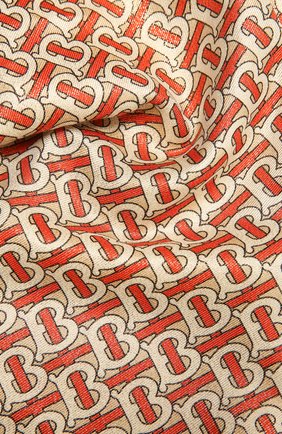 Мужские шарф из кашемира и шелка BURBERRY оранжевого цвета по цене 73450 руб., арт. 8035717 | Фото 2 Мужские шарф из кашемира и шелка BURBERRY оранжевого цвета, арт. 8035717 | Фото 2