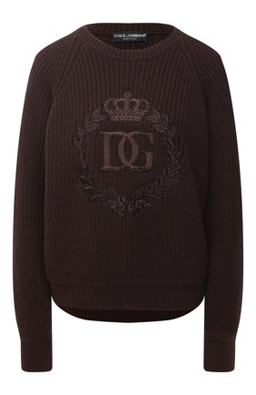 Женская кашемировый свитер DOLCE & GABBANA коричневого цвета по цене 176500 руб., арт. FX202Z/JAW4L | Фото 1 Женская кашемировый свитер DOLCE & GABBANA коричневого цвета, арт. FX202Z/JAW4L | Фото 1