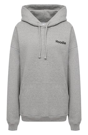 Женская хлопковое худи VETEMENTS серого цвета по цене 73300 руб., арт. UE51TR310G 1601/W | Фото 1 Женская хлопковое худи VETEMENTS серого цвета, арт. UE51TR310G 1601/W | Фото 1