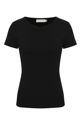Женская хлопковая футболка MOUSSY черного цвета по цене 7545 руб., арт. 025DA380-6100 | Фото 1 Женская хлопковая футболка MOUSSY черного цвета, арт. 025DA380-6100 | Фото 1
