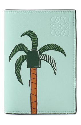 Женский кожаный футляр для кредитных карт LOEWE бирюзового цвета по цене 41300 руб., арт. C643075X02 | Фото 1 Женский кожаный футляр для кредитных карт LOEWE бирюзового цвета, арт. C643075X02 | Фото 1